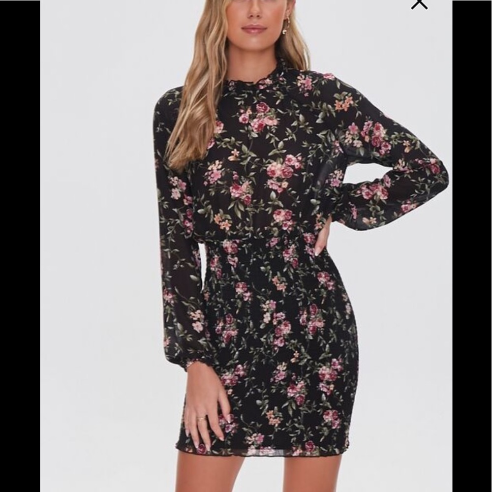 Forever 21 Floral Mini Dress~ Sz S~ NWT